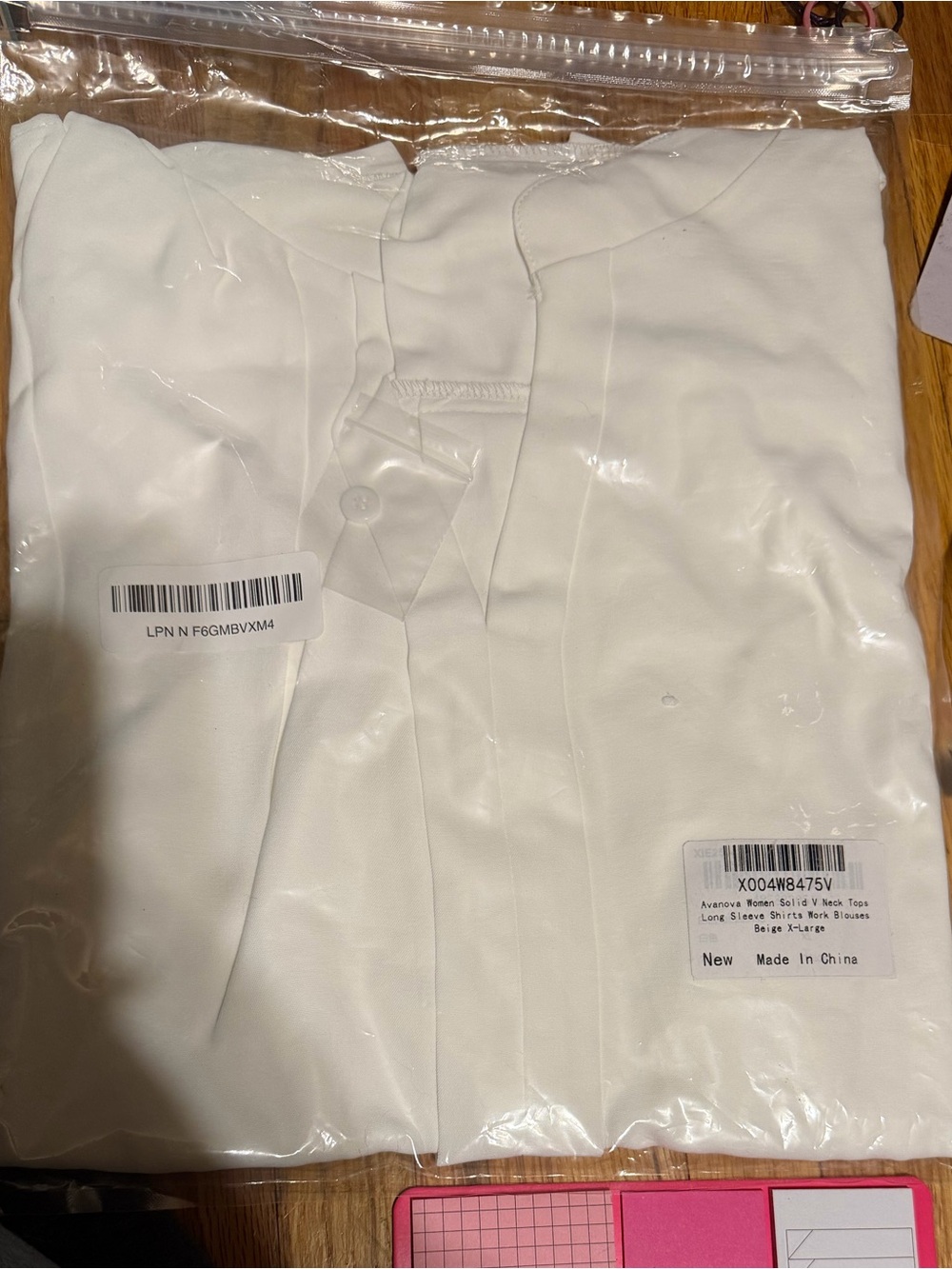 Women's White V-Neck Button Blouse - Classic Work & Casual Top